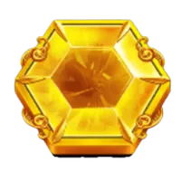 Yellow gemstone symbol in Gates of Olympus |